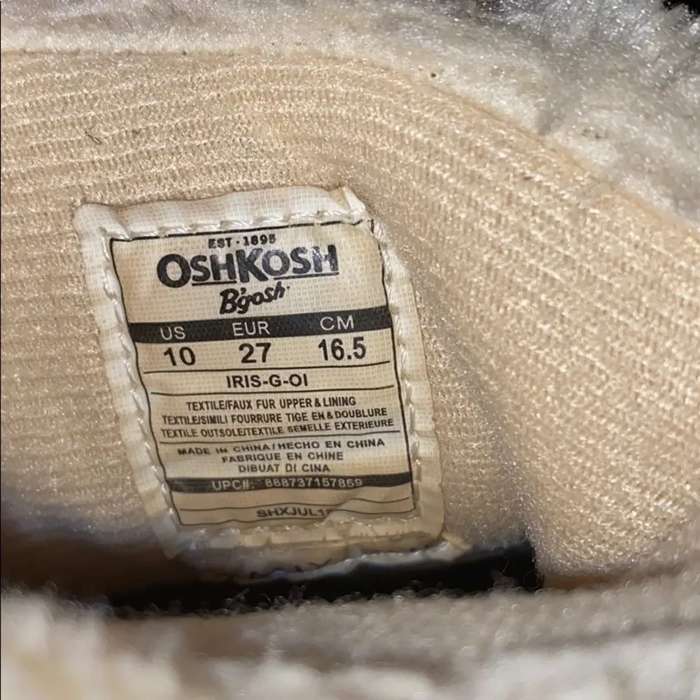 Cute Oshkosh polka dot boots size 10